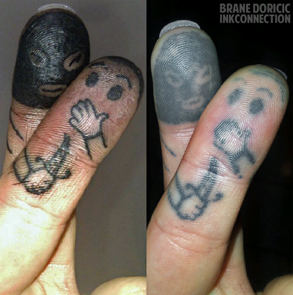 Finger Tattoo Healed