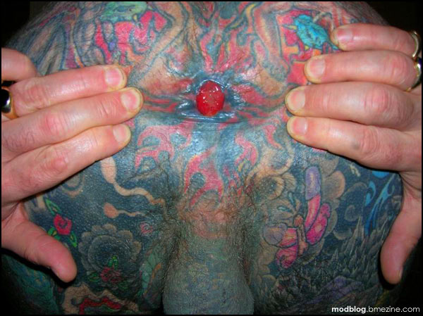 Blonde Pierced Tits Tattoo