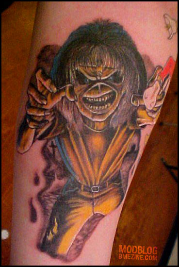 This is my new Maiden tattoo I hope you guys like it  Im totally in  love   rironmaiden