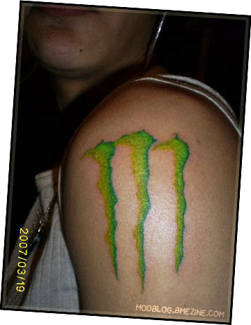 My tattoo being covered up The monster logo has a meaning behind it story  in details  rtattoo