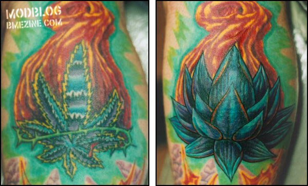 A marijuana Bulbasaur tattoo. : r/ATBGE