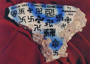 Berlin Wall Swastika Exorcism by ManWoman
