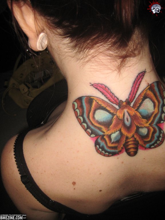 Like a moth to a flame by Russell Van Schaick at Hart and Huntington  Orlando FL  rtattoos