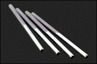 Chamfer needles made by Sharpass Needles (the grey section is a rougher area for grip).