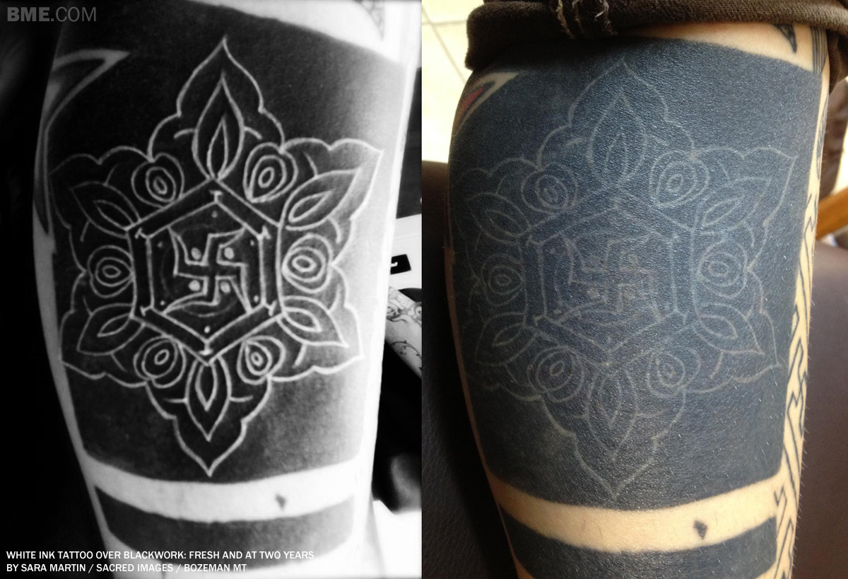 How do blackout tattoos with white linework/shading hold up? :  r/tattooadvice